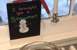 Funny Elf Melted Snowman
