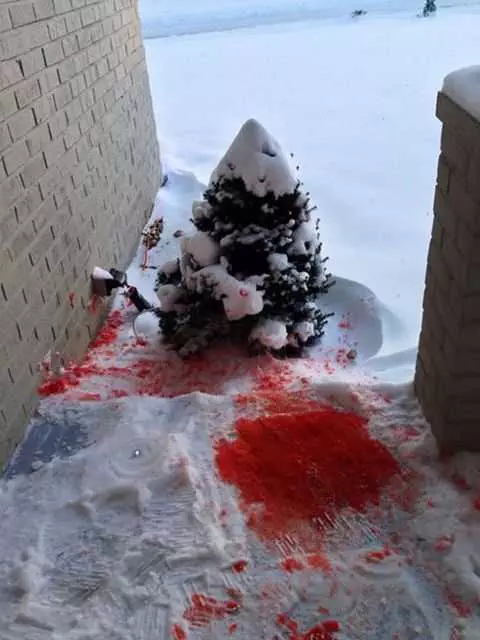 Funny Red Snow