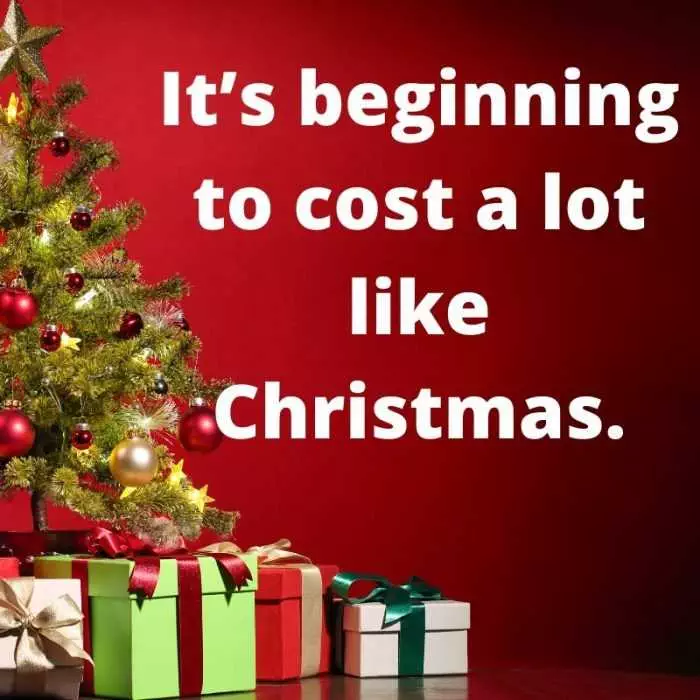 Quote Cost Like Christmas