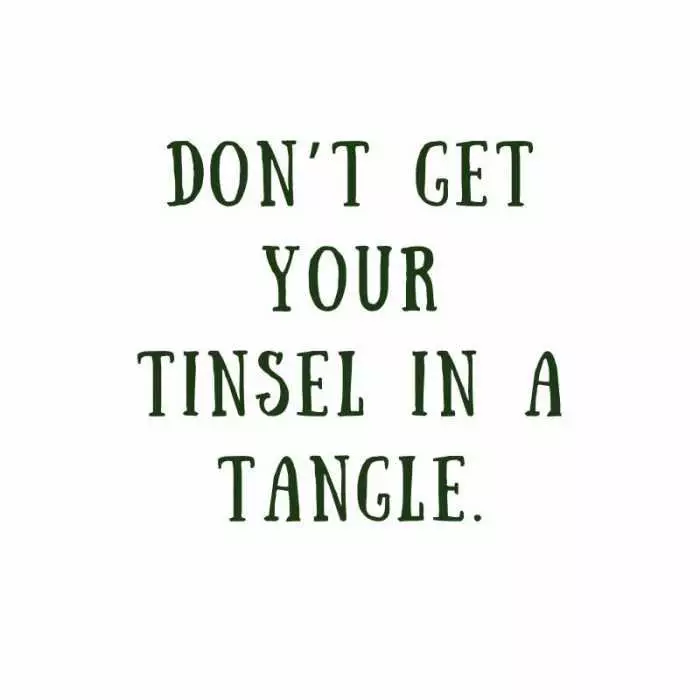 Quote Dont Get Tinsel