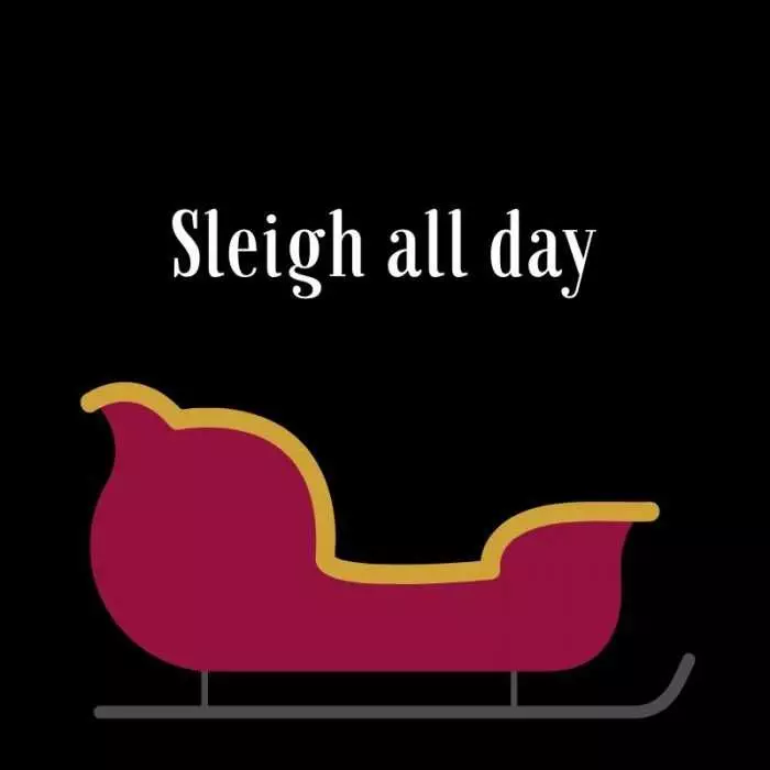 Quote Sleigh All Day