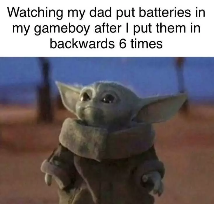 Yoda Batteries Game Boy