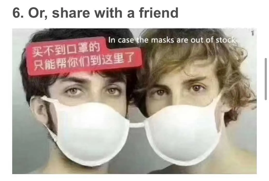 Corona-Virus-Meme-17 Coronavirus Meme Showing 2 Men Sharing A Bra To Stay Safe From Corona Virus