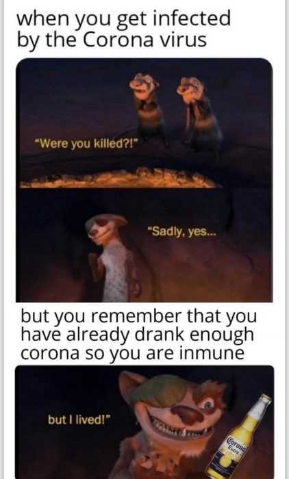 Corona-Virus-Meme-8 Corona Beer Meme Quoting Buck From Ice Age