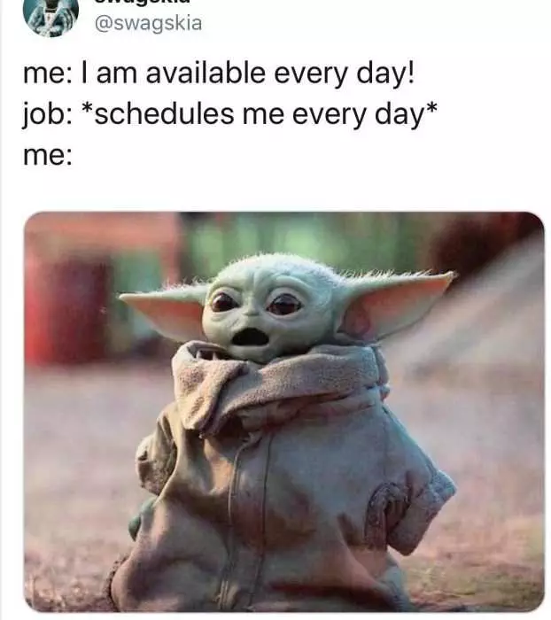 Yoda Schedules Every Day