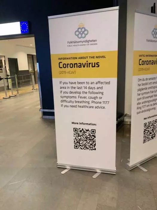 Corona Virus Poster In Kiruna Needs To Be Renamed