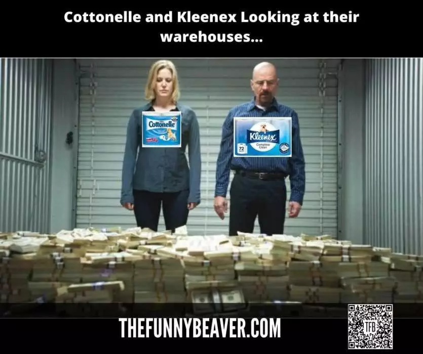 Funny Making Money From Crisis Memes  Cottonelle And Kleenex Cashing In