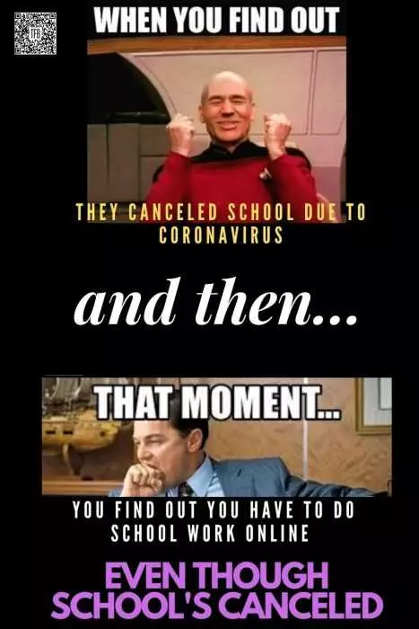 Funny School Canceled For Coronavirus Memes  Still Have Schoolwork