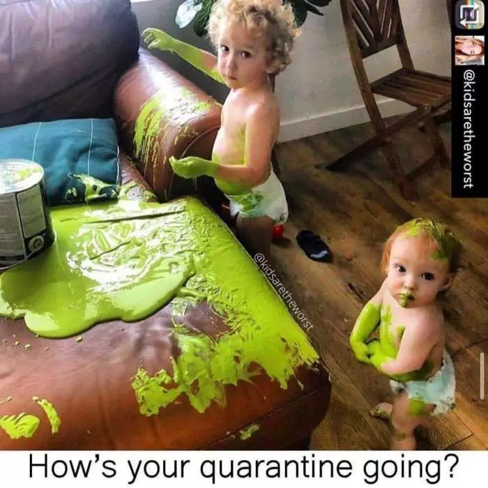 Funny Quarantine Parenting Green