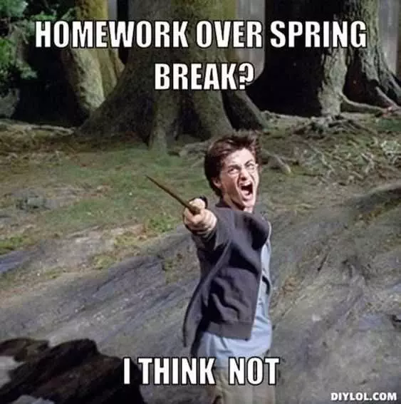 Spring Homework Think Not