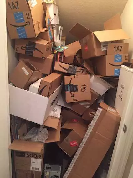 Decluttering And Diy Toilet Paper  Used Amazon Boxes