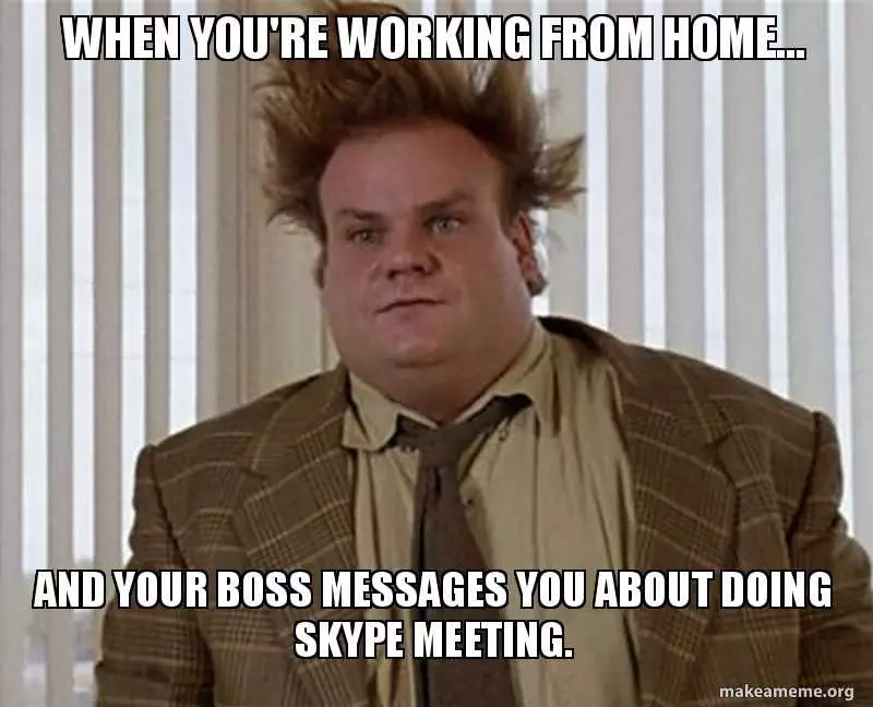 Work-Skype-Meeting Work Skype Meeting