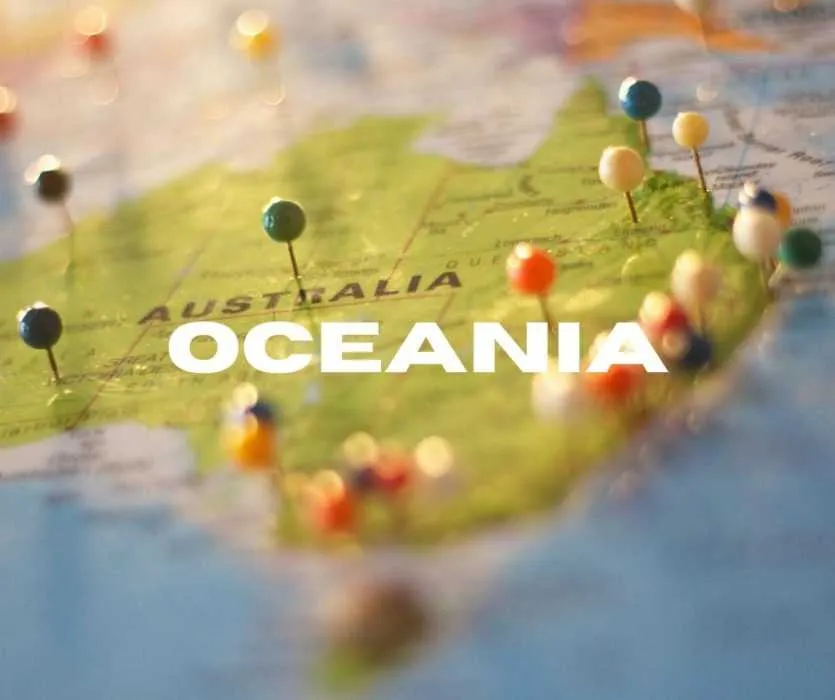 Oceania Canadian Passport Visa Free, Evisa, Eta, Visa On Arrival Countries  Oceania