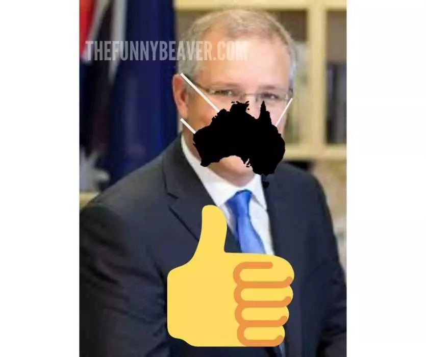 Mask Shaped Countries Meme  Australia