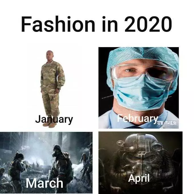 2020 Memes  2020 Fashion Change From January To April