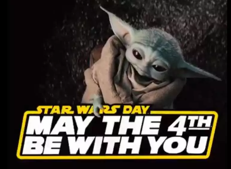 Star Wars Day Memes  May The 4Th Be With You Memes  Baby Yoda Greeting On This Day