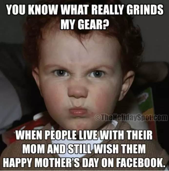 Mothers Day Memes  Mom Meme About How Annoying It Is For People Who Live With Their Moms But Wishes Them Happy Mothers Day On Facebook