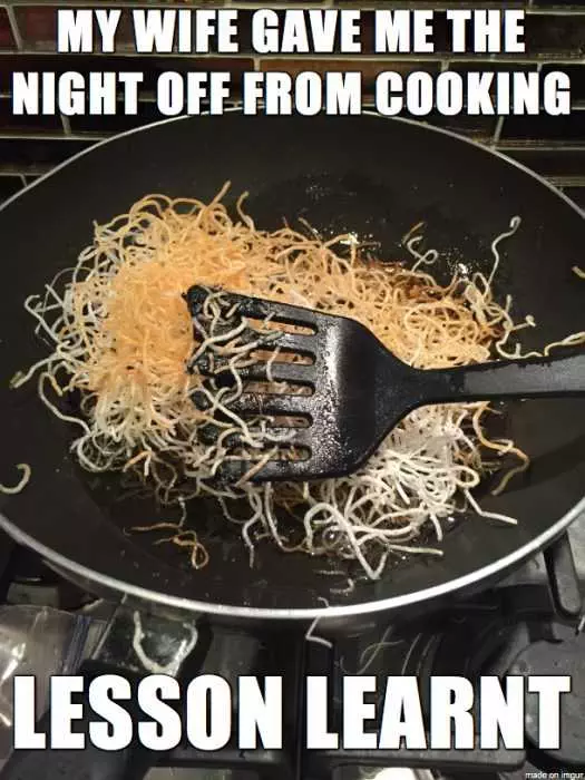 Cooking Lesson Learnt