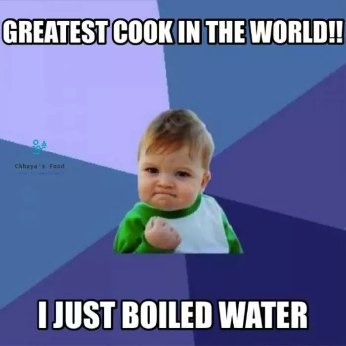 Cookng Just Boiled Water