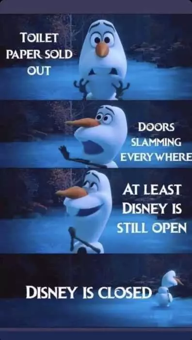 Disney Olaf Closed