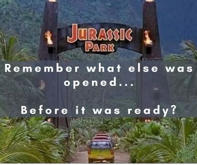 Jurassic Park America Reopening Meme