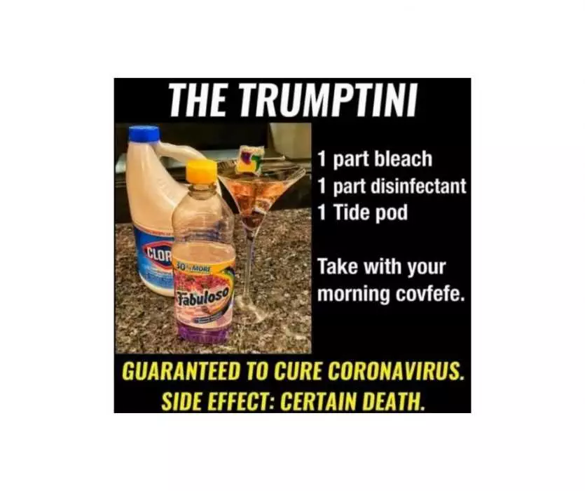 Trump Memes  Trump Meme Showing A Hypothetic Trumptini Recipe