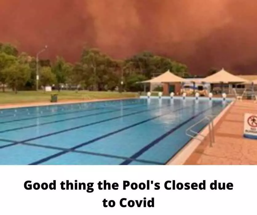 Pools Closed Due To Covid Ready For Dust Storm