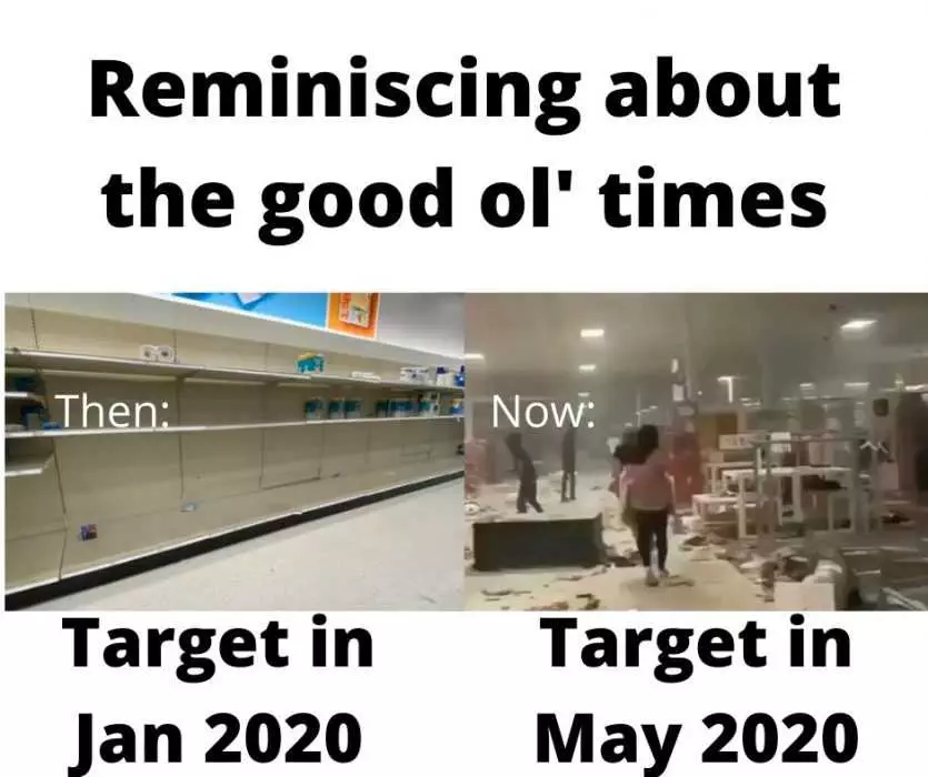 Meme About The Good Ol' Days At Target