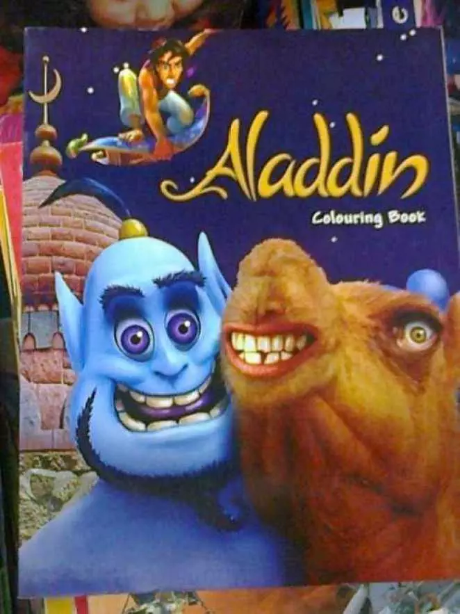 Bootleg Aladdin Coloringbook