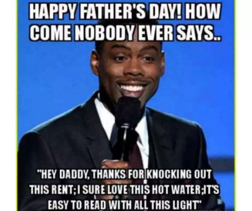 Chris Rock Father'S Day Message Meme