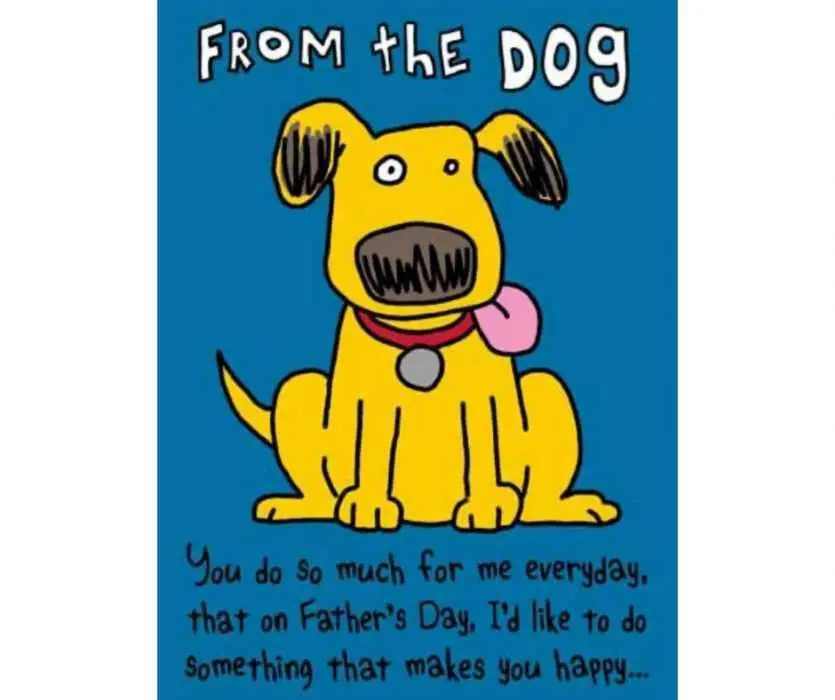 From-The-Dog-Fathers-Day-Card From The Dog Father'S Day Card
