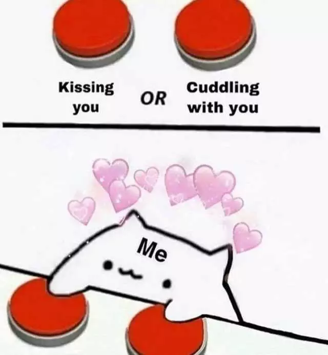 Meme Cuddling With You