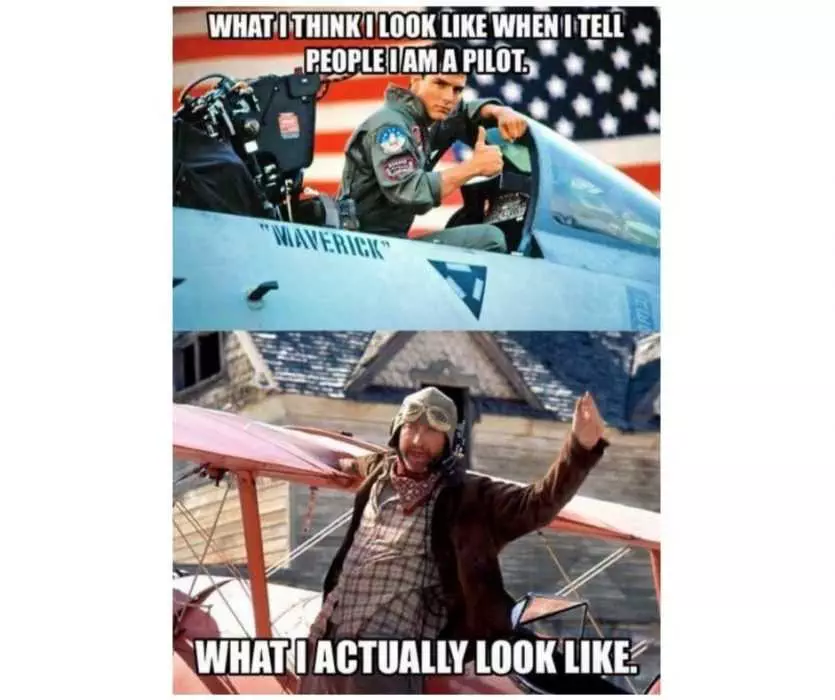 Meme Of Pilot Image Vs Reality