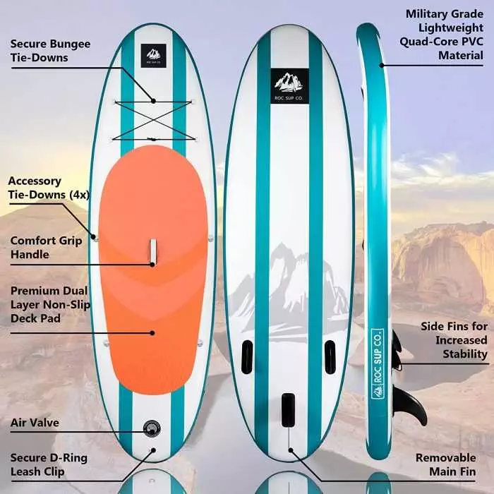 Roc Inflatable Stand Up Paddle Board Specs