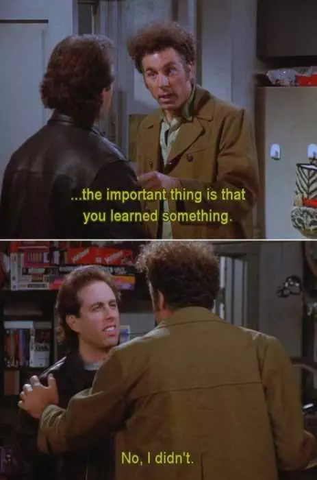 Seinfeld Learned Something