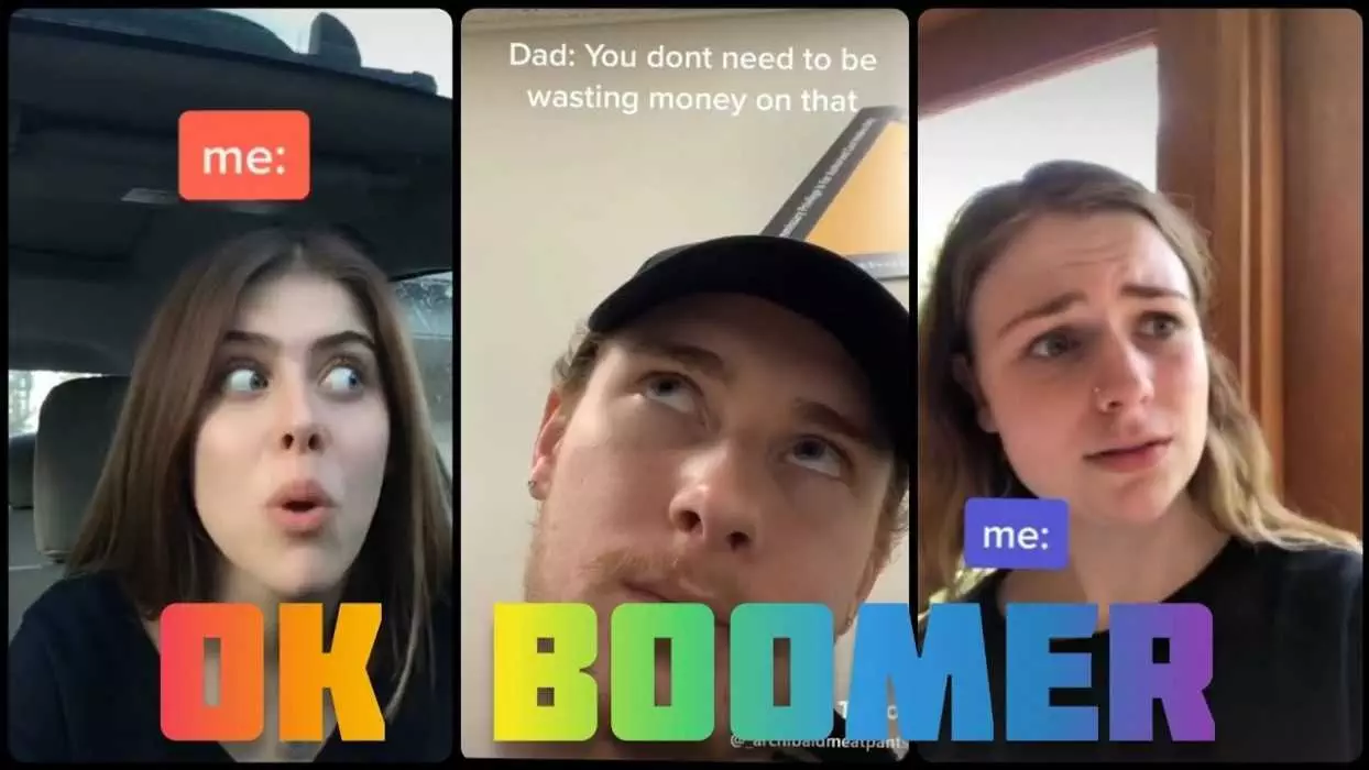 An Ok Boomer Meme Used To Respond To Dad'S Criticism