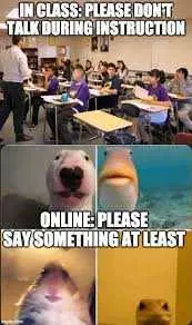 Funny Back To School Memes  Say Something During Online Class