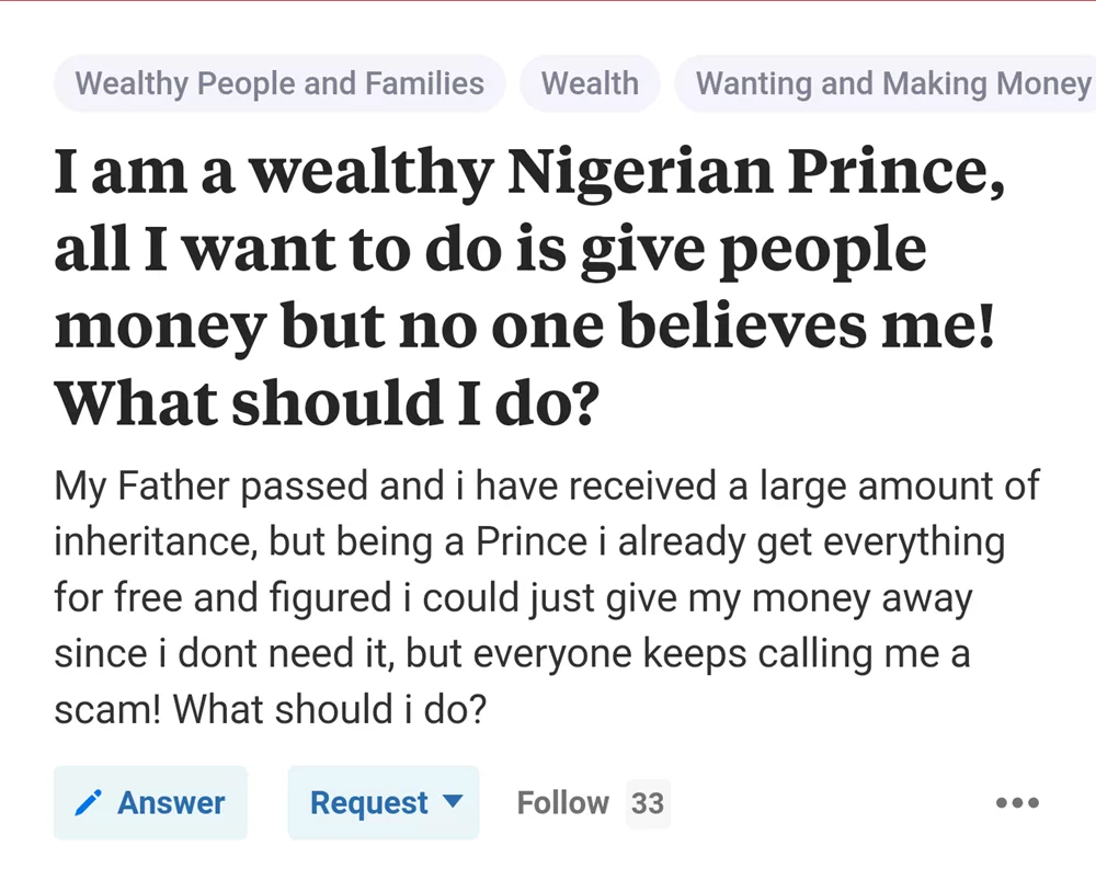Quora Believe Nigerian