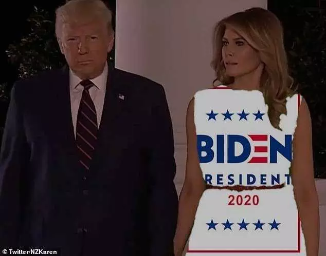 Melania Green Screen Dress Memes Vote Biden