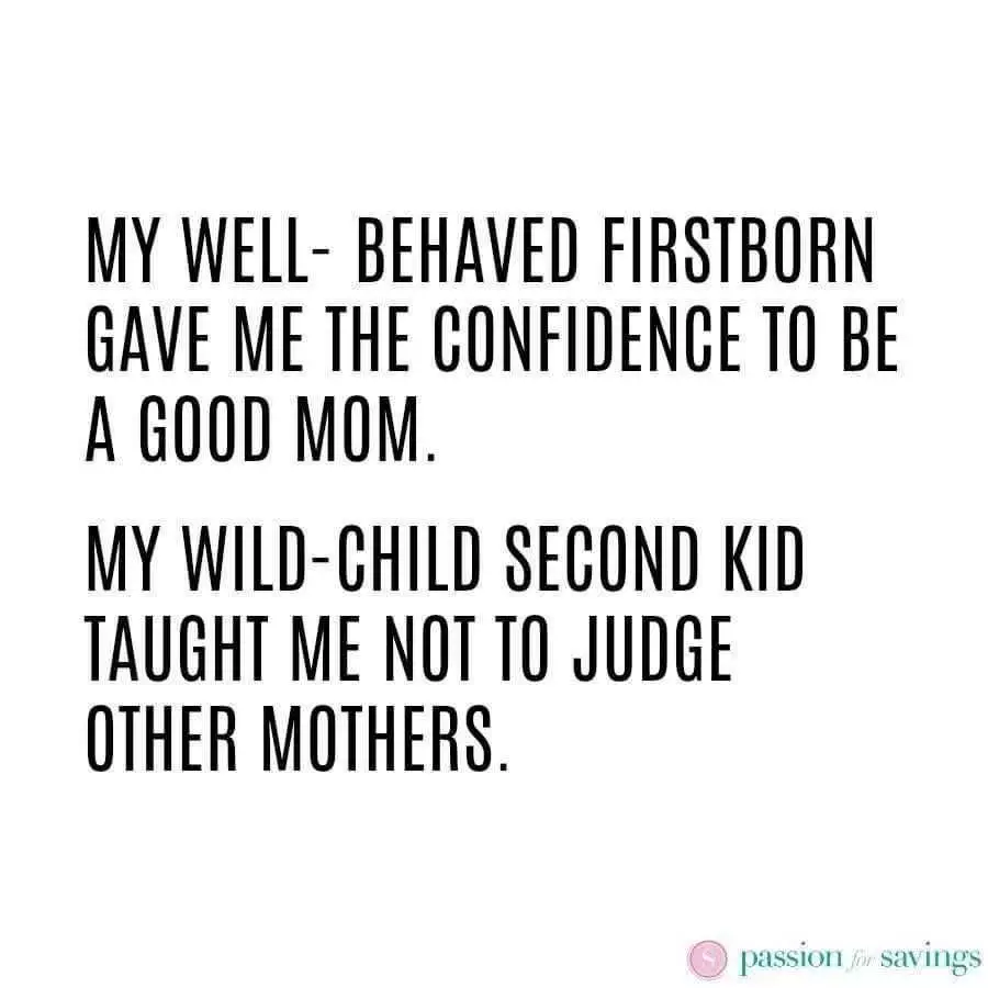 Funny Quotes For Second Kid Parents