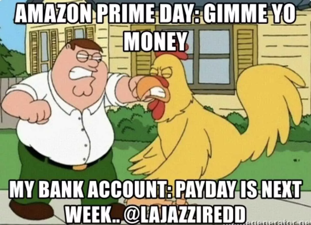Funny Amazon Prime Day Meme  Family Guy