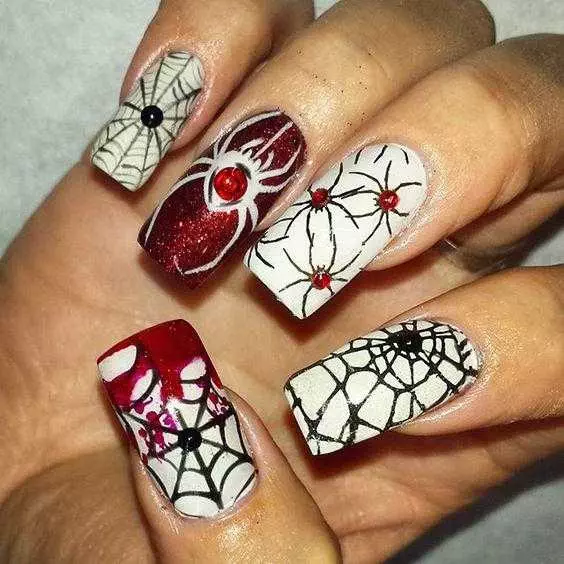 Halloween Nail Ideas  Spiders