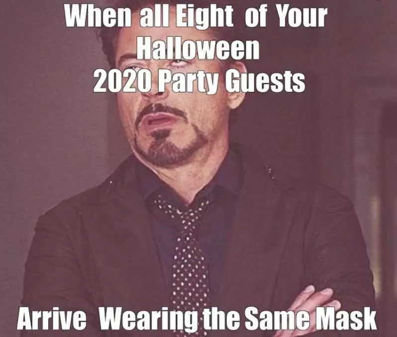Halloween 2020 Costume Meme  Everyone Wearing The Same Mask