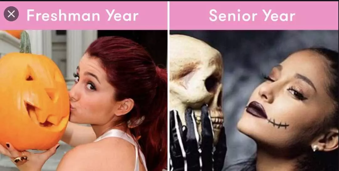 Halloween Memes  Freshman Year To Senior Year Changes