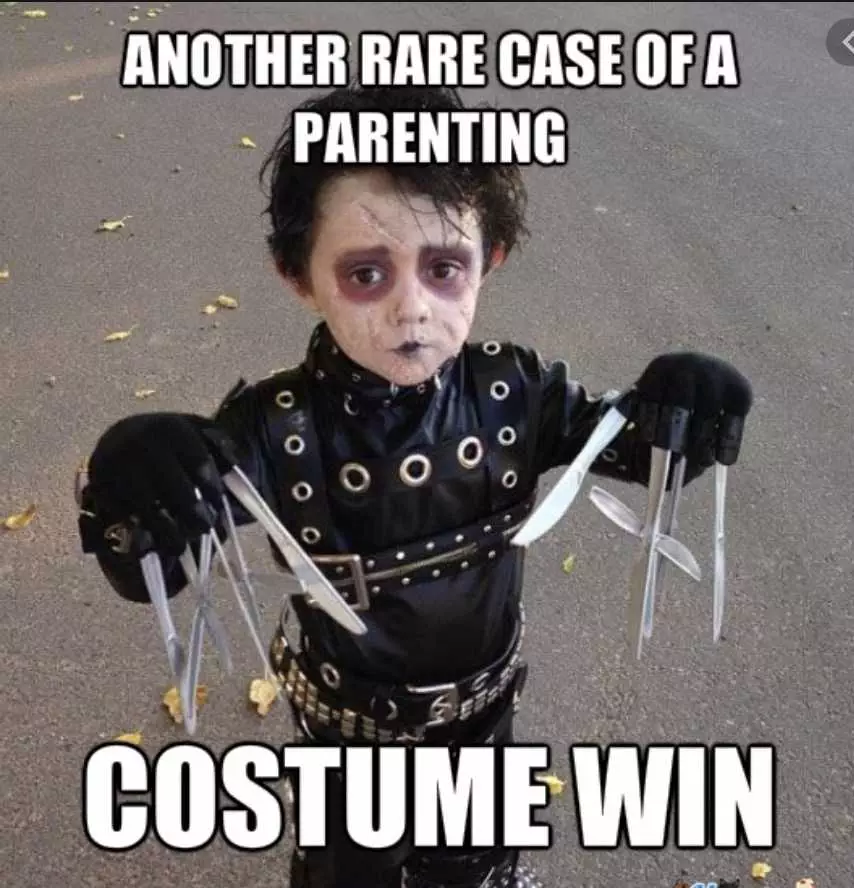 Halloween Memes  Edward Baby Scissorhand