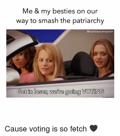 Funny Voting Memes  Mean Girls Vote Too