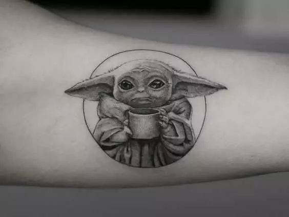 Cool Star Wars Tattoo  Baby Yoda