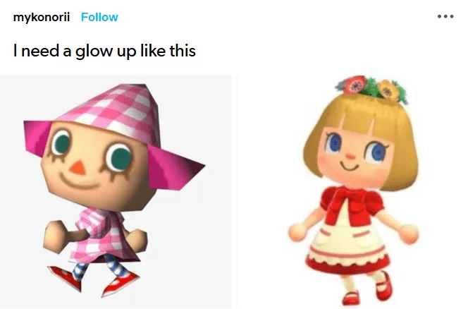 Funny Animal Crossing Meme  Glow Ups
