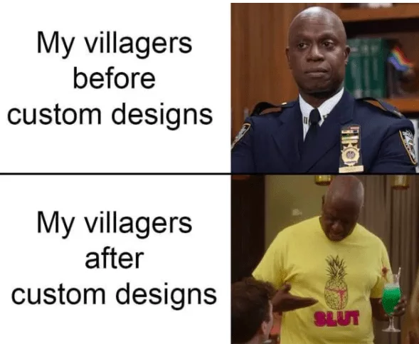 Animal-Crossing-Meme-Custom-Designs Funny Animal Crossing Villager Meme Love Custom Designs