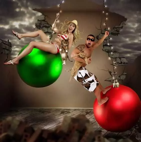 Funny Christmas Card Wins  Taking A Wrecking Ball To Your Christmas